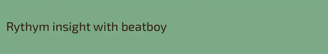 Rythym insight with beatboy